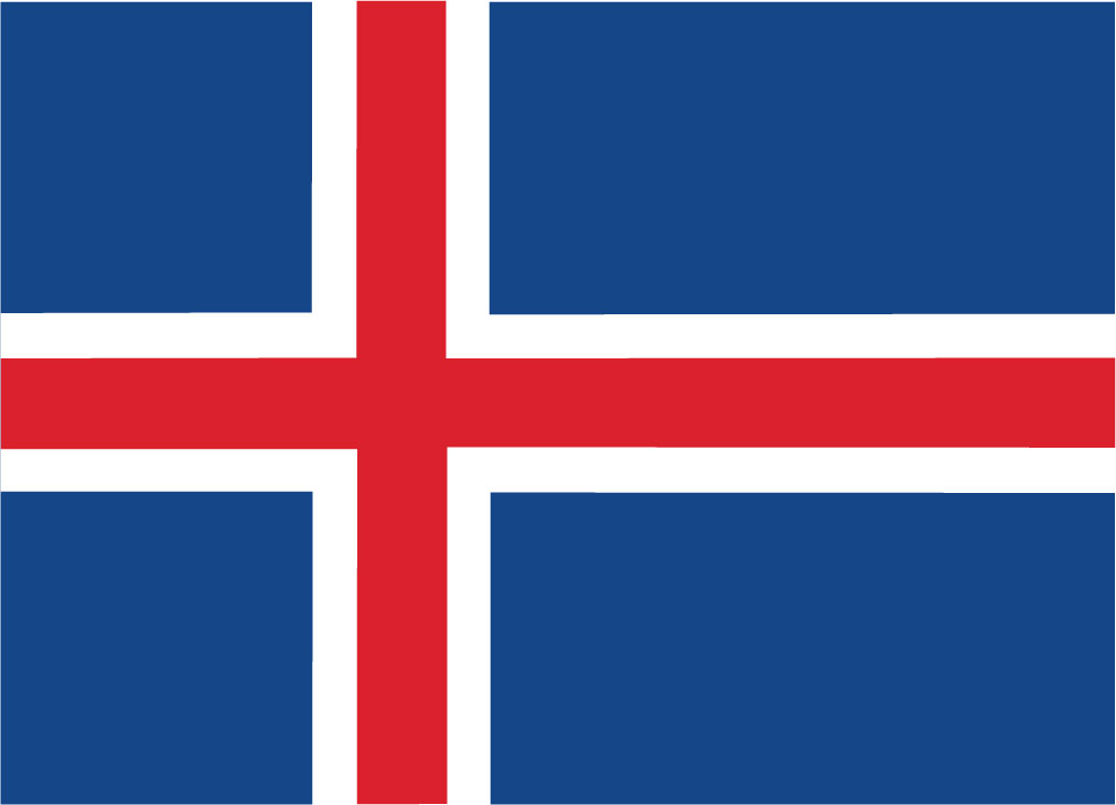 Iceland (flag from Norden.org, CC BY-NC-SA 4.0)